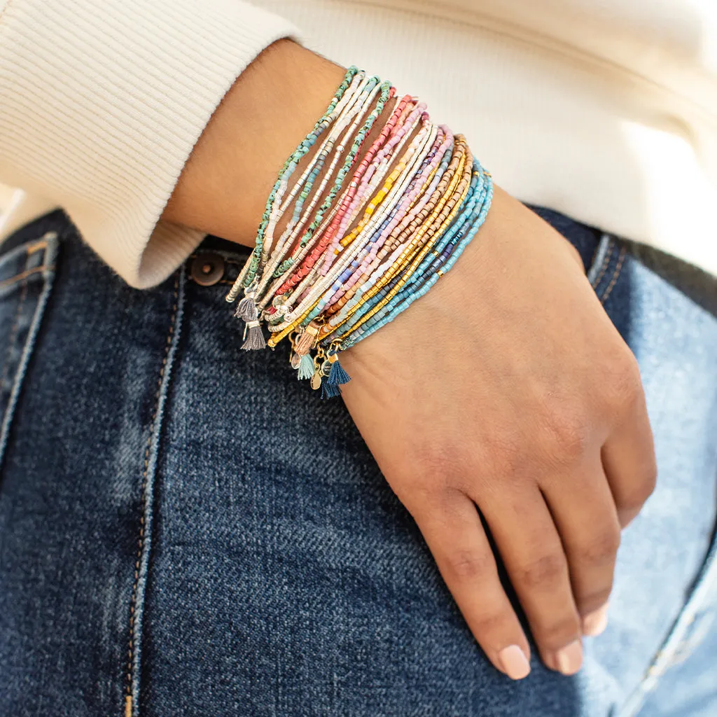 Dark Multi Gold Miyuki Bracelet Trio