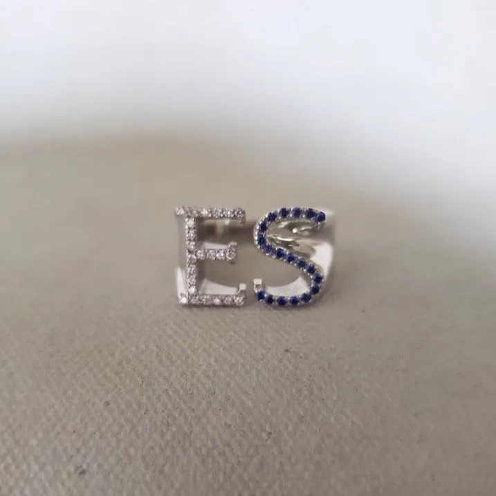 Diamond Johnny Initial Ring (original)