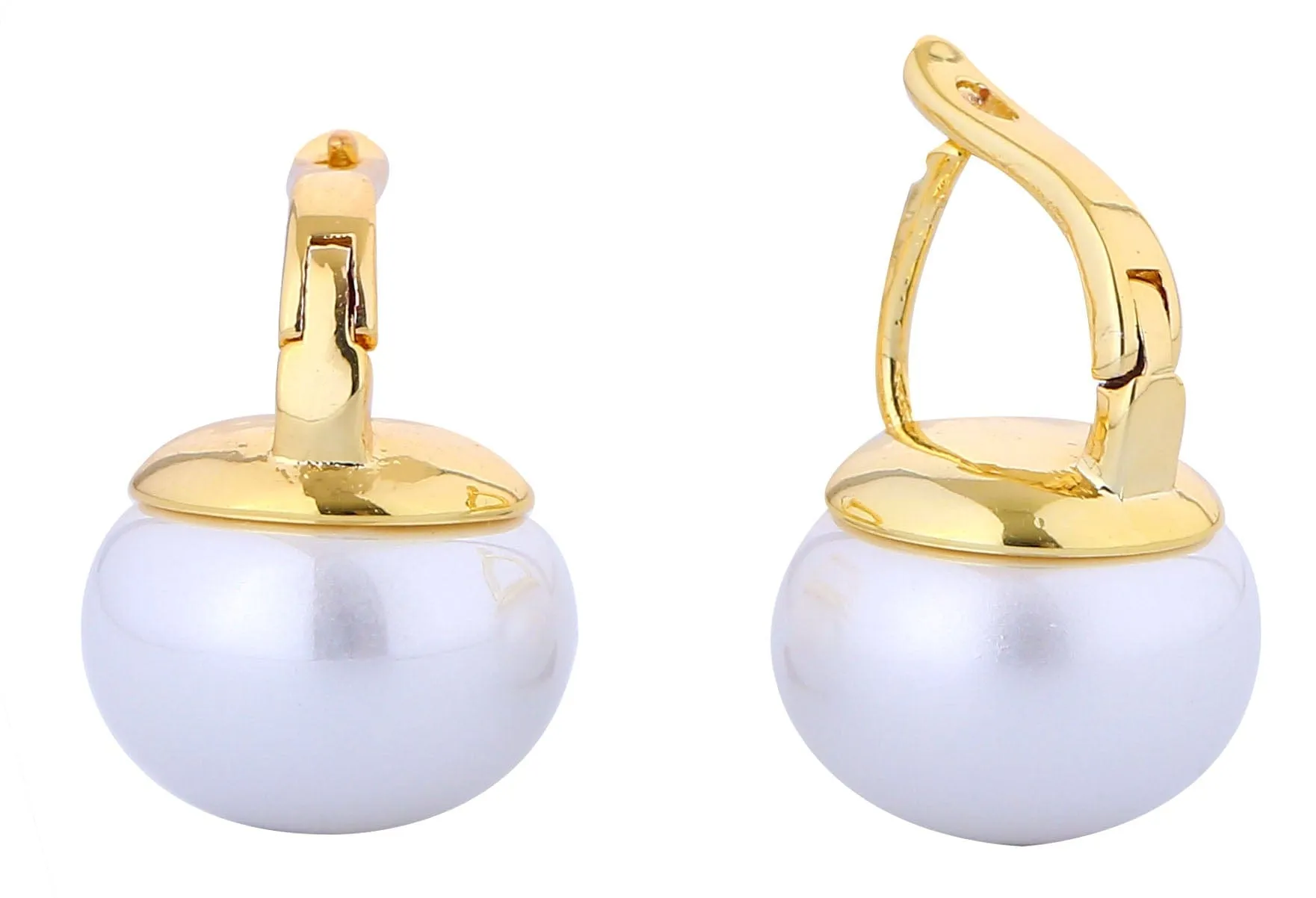 DJE311227 14K Dipped Pearl Drop Earrings