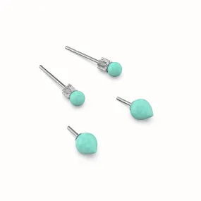 Drop Earrings Gemstone - Amazonite