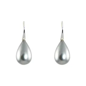 Earrings - Pearl Shell Light Grey Sterling Silver