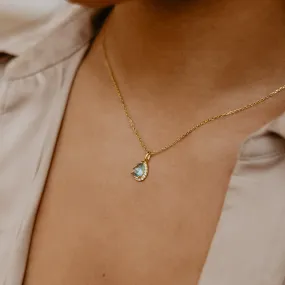 Eira Blue Topaz Necklace