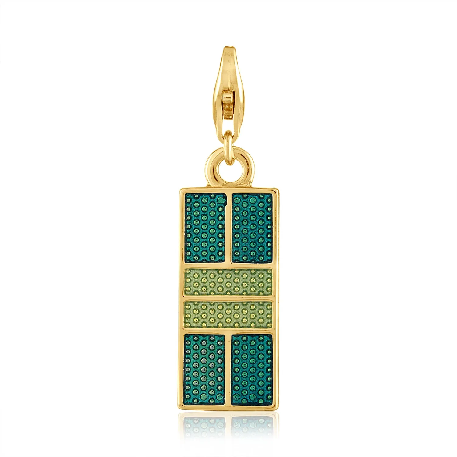 Enamel Pickle Court Charms