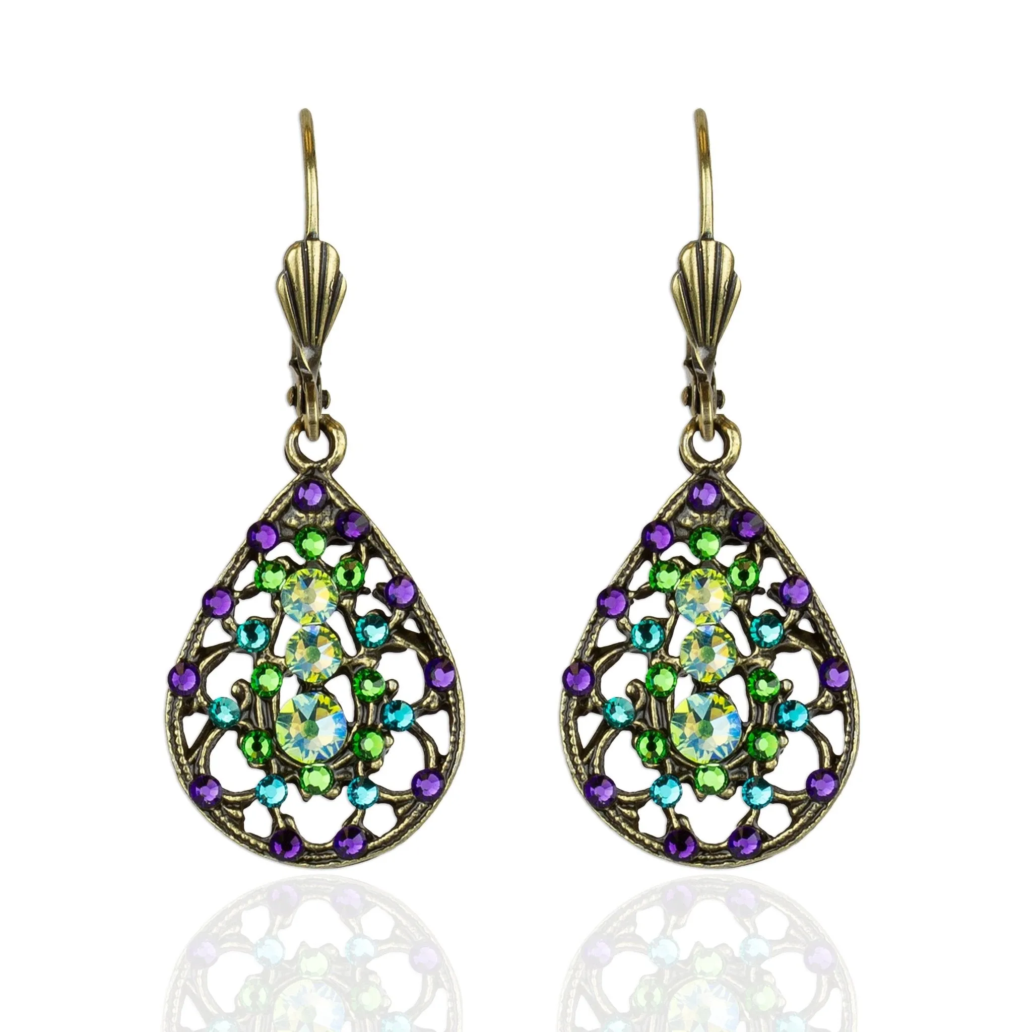 Filigree Spice Teardrop Earrings