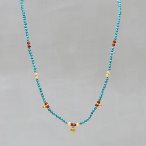 Flora Gemstone Beaded Necklace