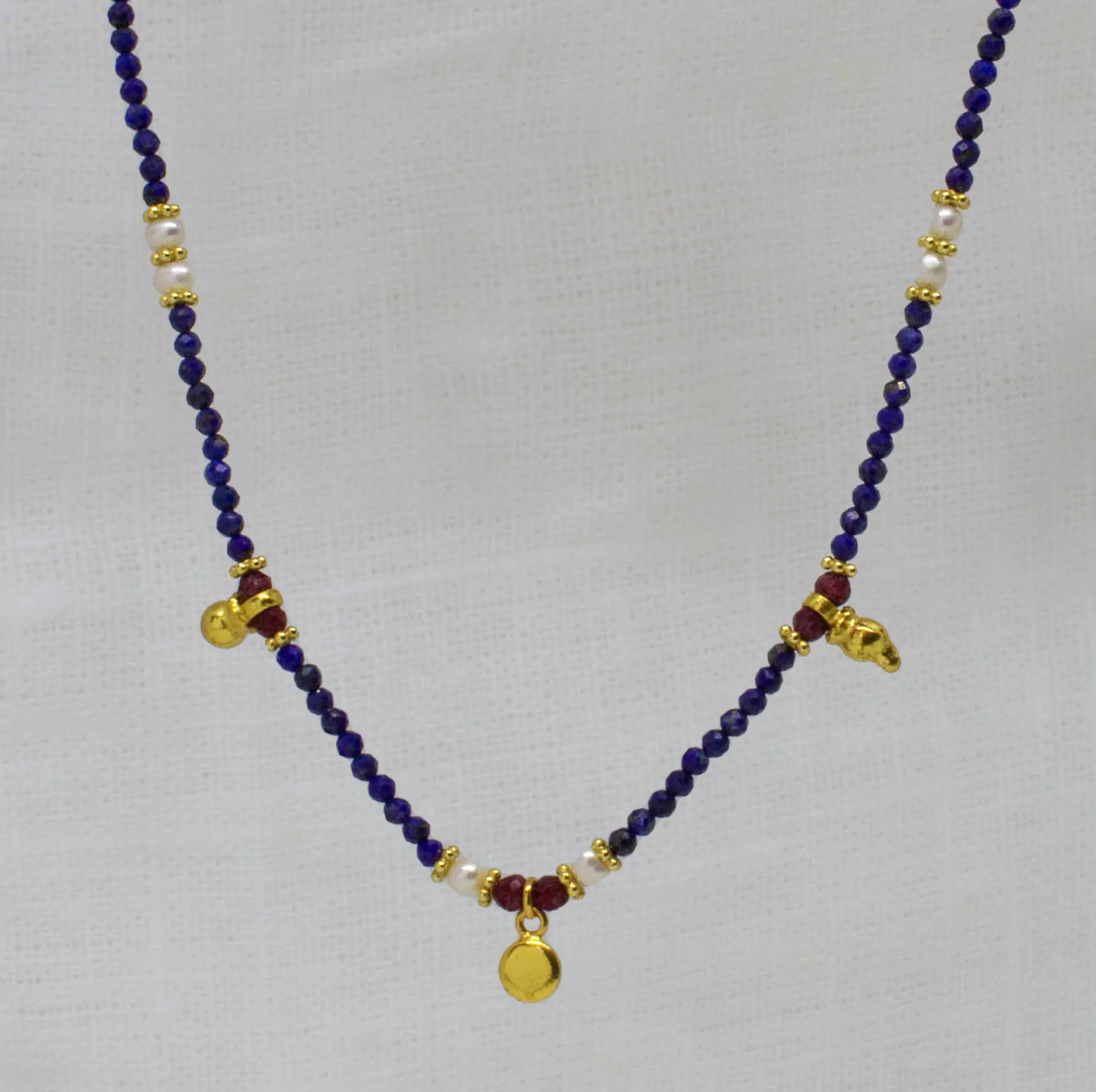 Flora Gemstone Beaded Necklace