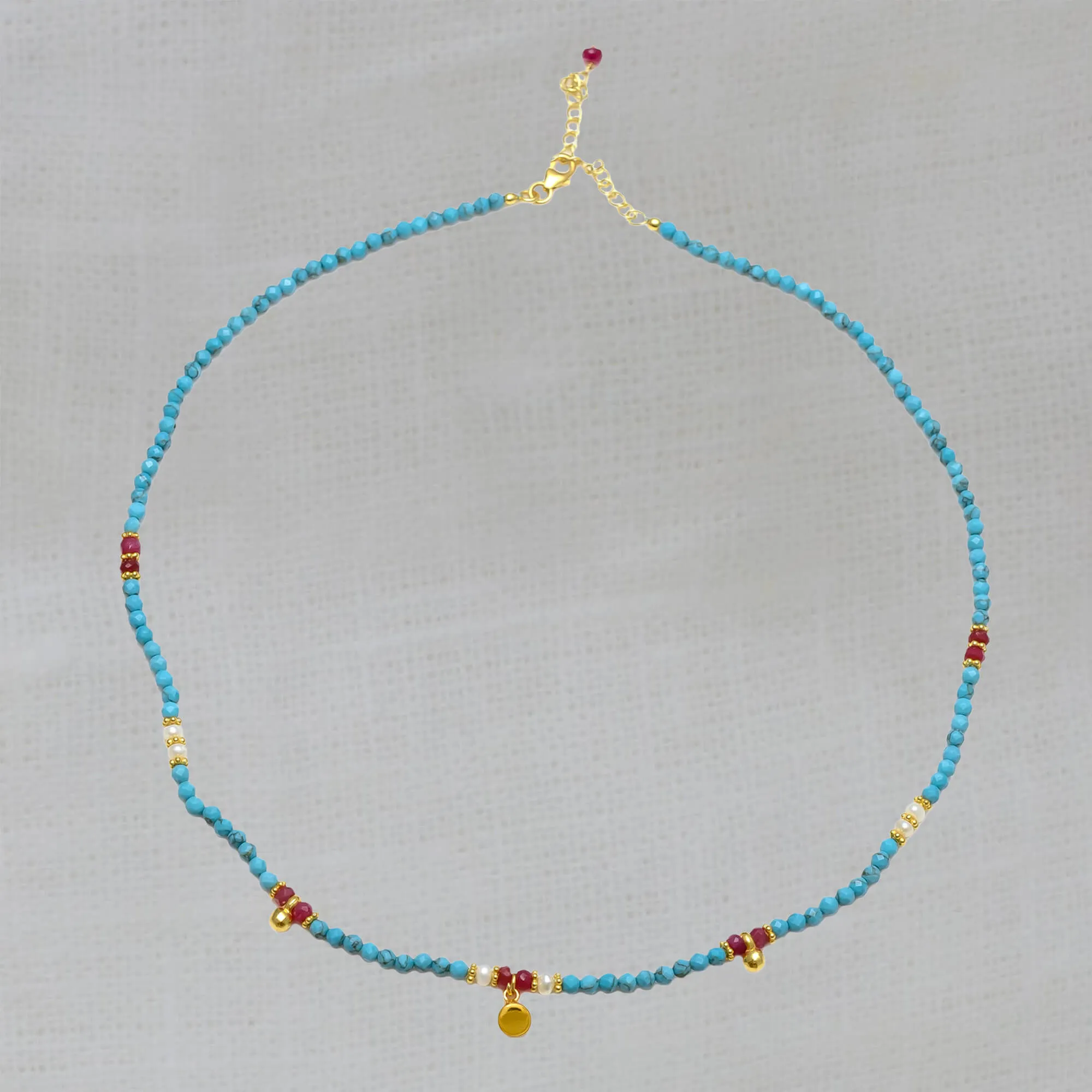 Flora Gemstone Beaded Necklace