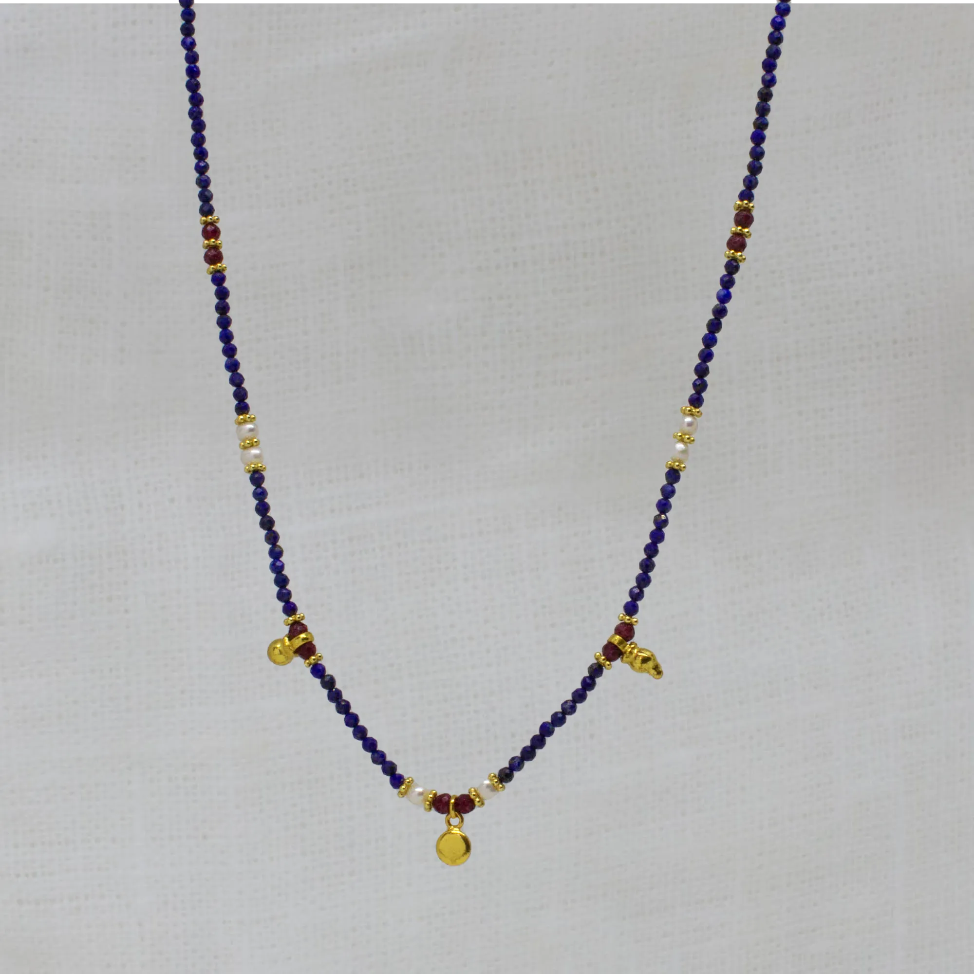 Flora Gemstone Beaded Necklace