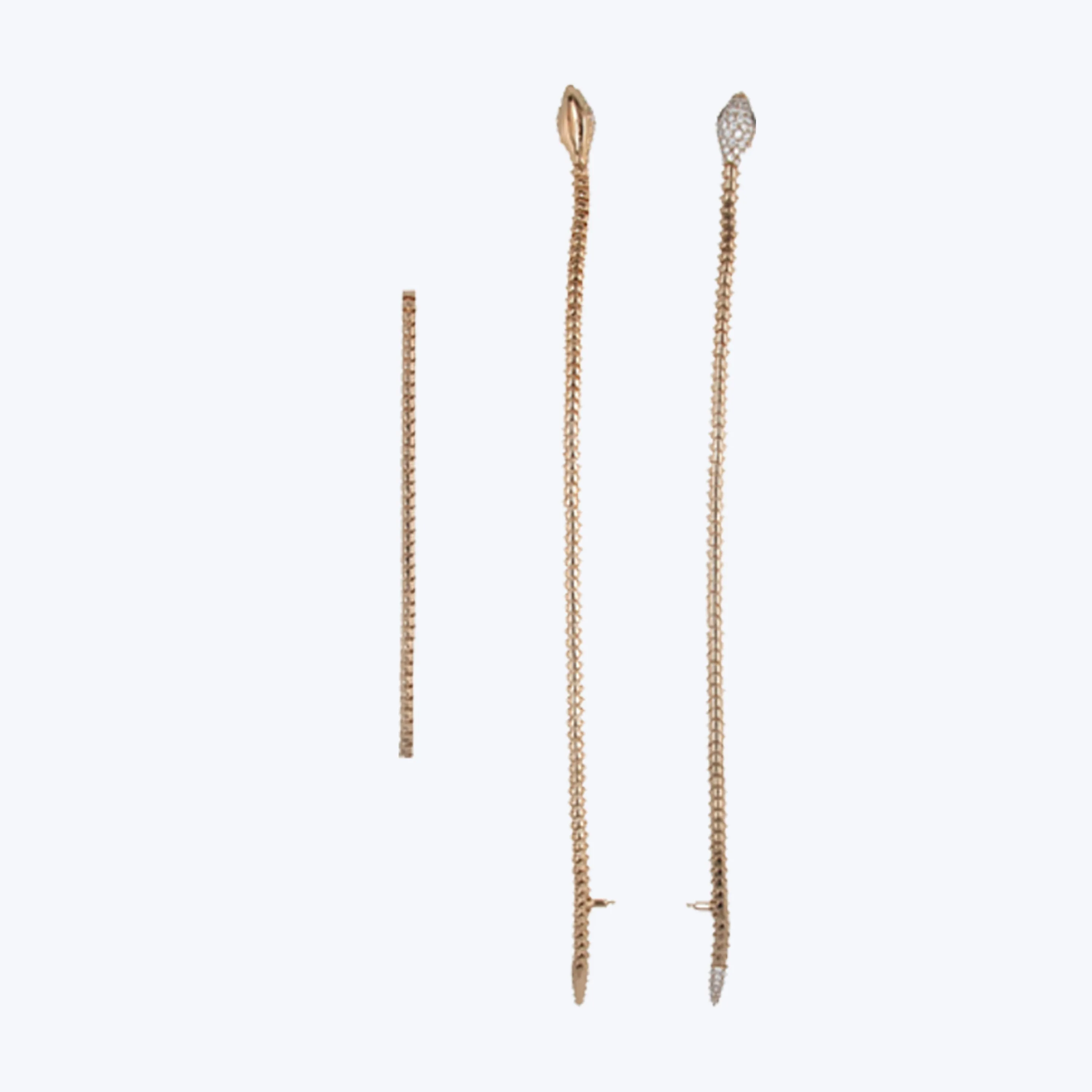 Full Diamond Head & Rattler Bracelet - Rose Gold