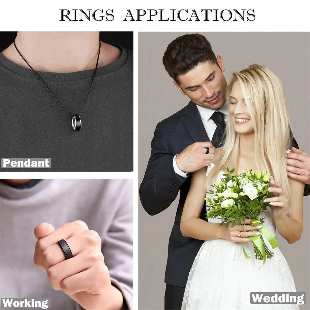 Funki Buys | Rings | Titanium Rotating Spinner Rings 3 Pcs Set