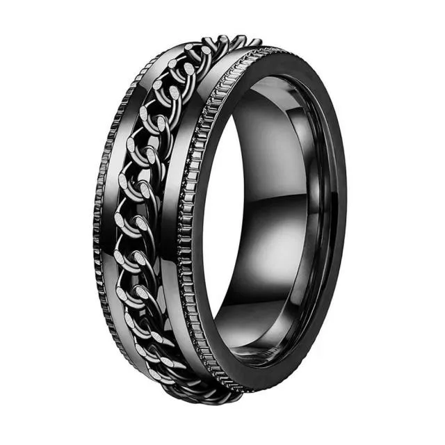 Funki Buys | Rings | Titanium Rotating Spinner Rings 3 Pcs Set