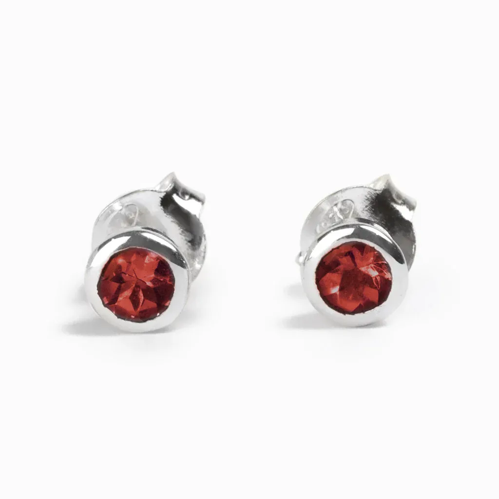 Garnet Studs