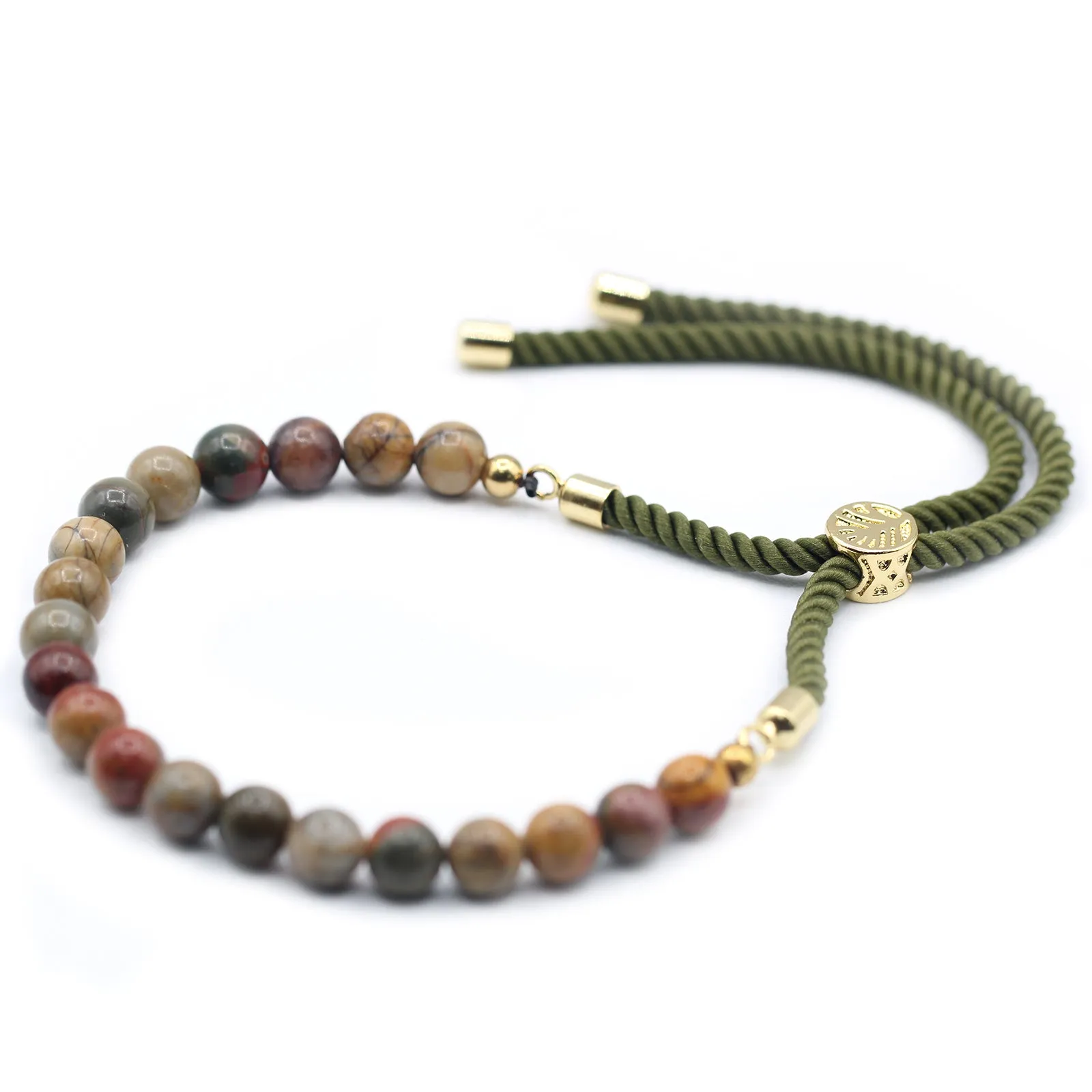 Gemstone Adjustable String Bracelets - Choice of Six