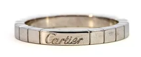 Genuine Cartier 18ct White Gold Wedding Band