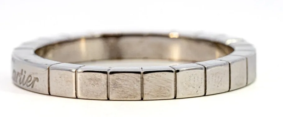 Genuine Cartier 18ct White Gold Wedding Band