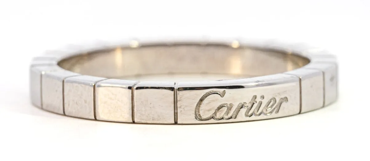 Genuine Cartier 18ct White Gold Wedding Band