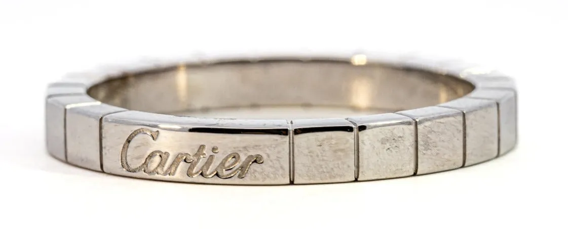 Genuine Cartier 18ct White Gold Wedding Band