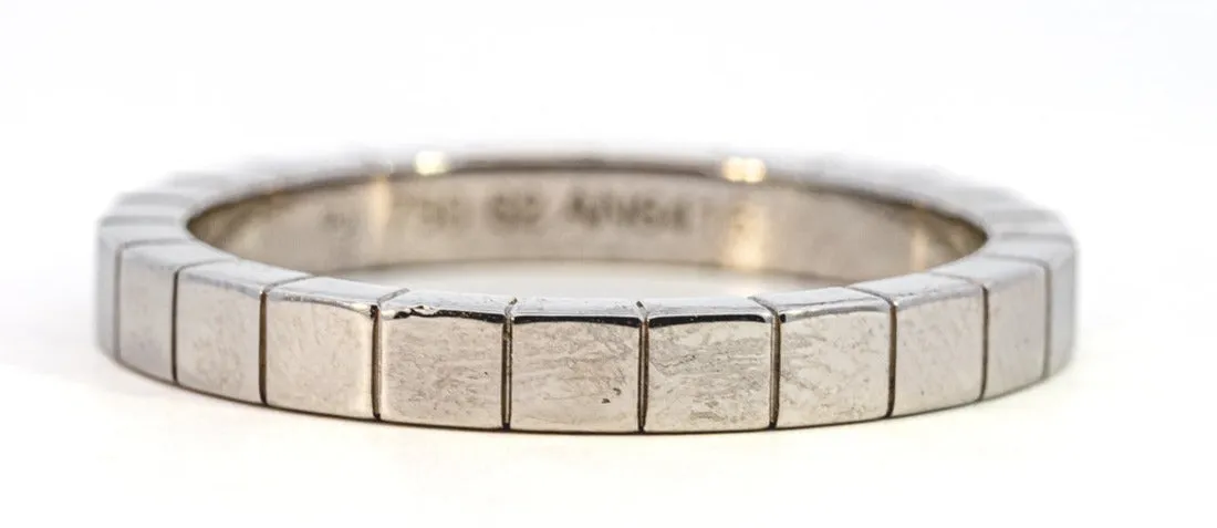 Genuine Cartier 18ct White Gold Wedding Band