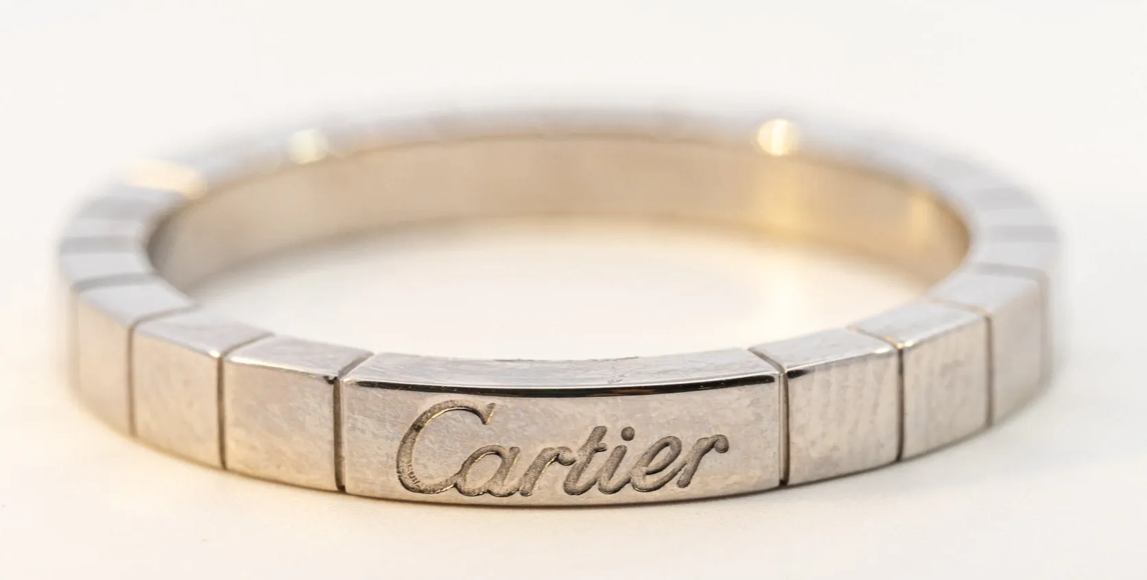 Genuine Cartier 18ct White Gold Wedding Band