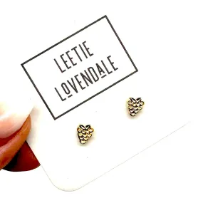 Gold Grapes Deadstock Stud Earrings