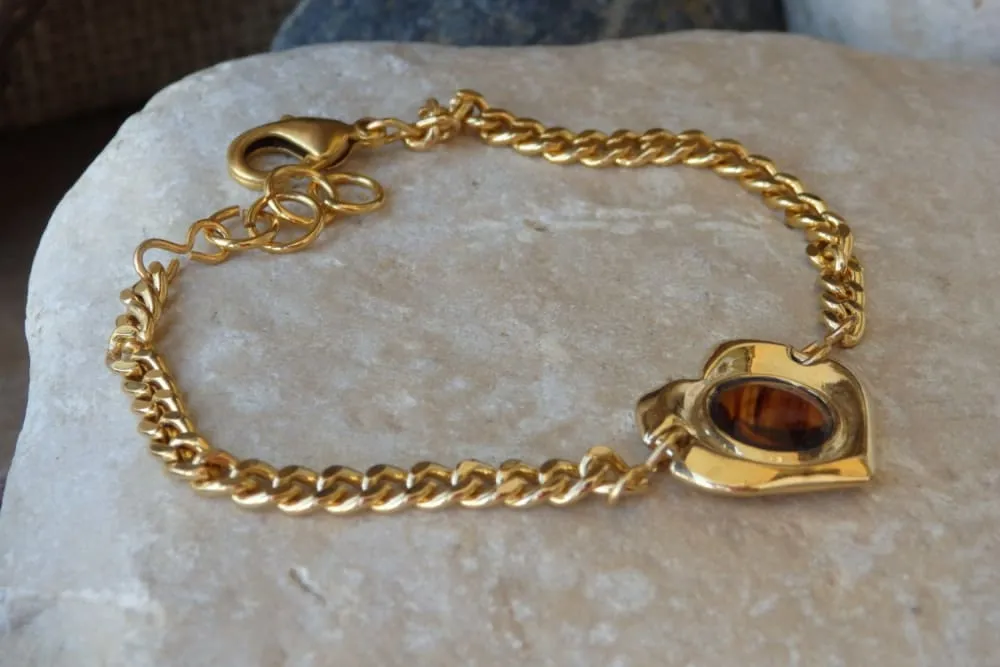 Gold Hearth Bracelet.
