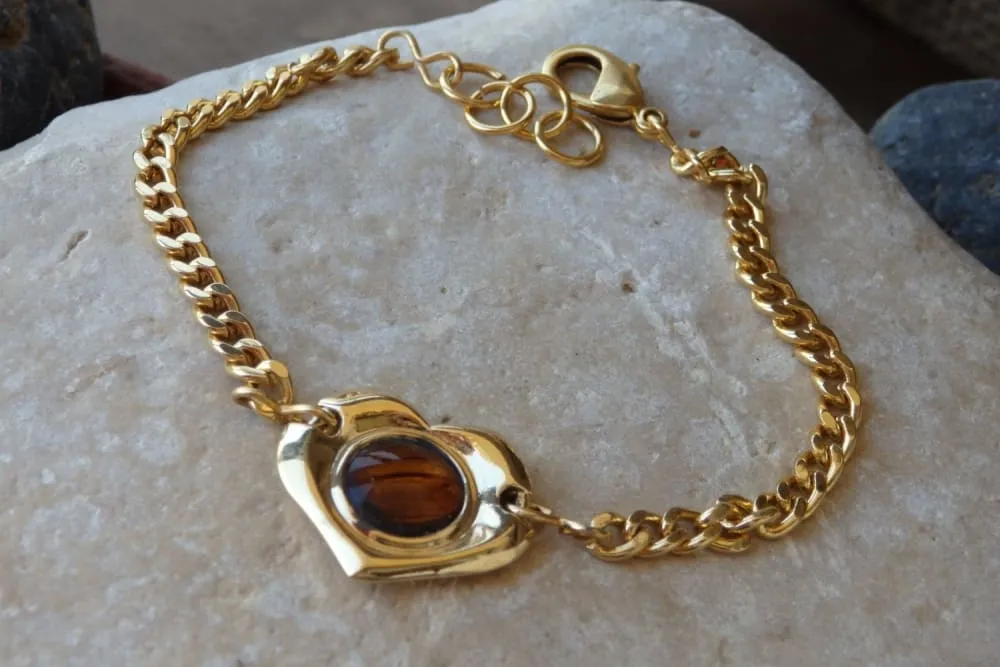 Gold Hearth Bracelet.