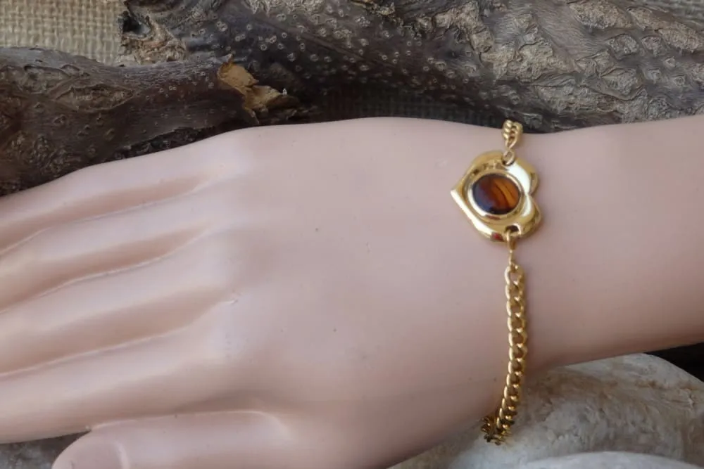 Gold Hearth Bracelet.