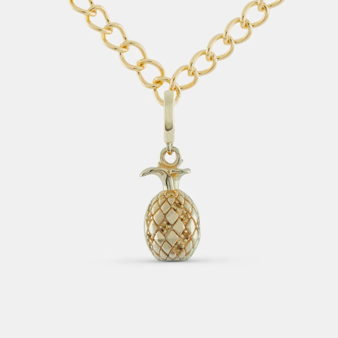 Gold Pineapple Pendant