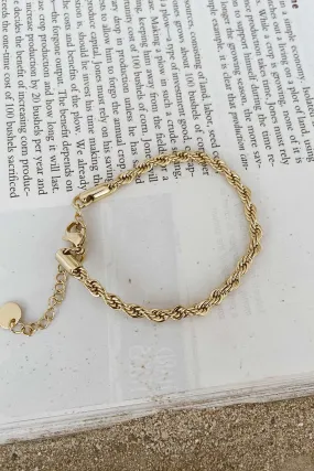 GOLD PLATED TWIST BRACELET