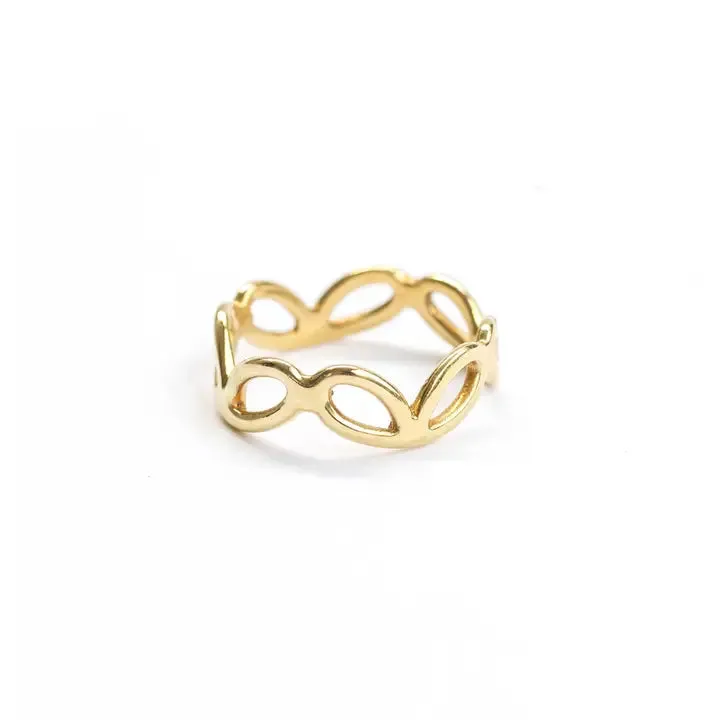 Goldeluxe Jewelry - Petal Flower Inspired Ring (Brass)