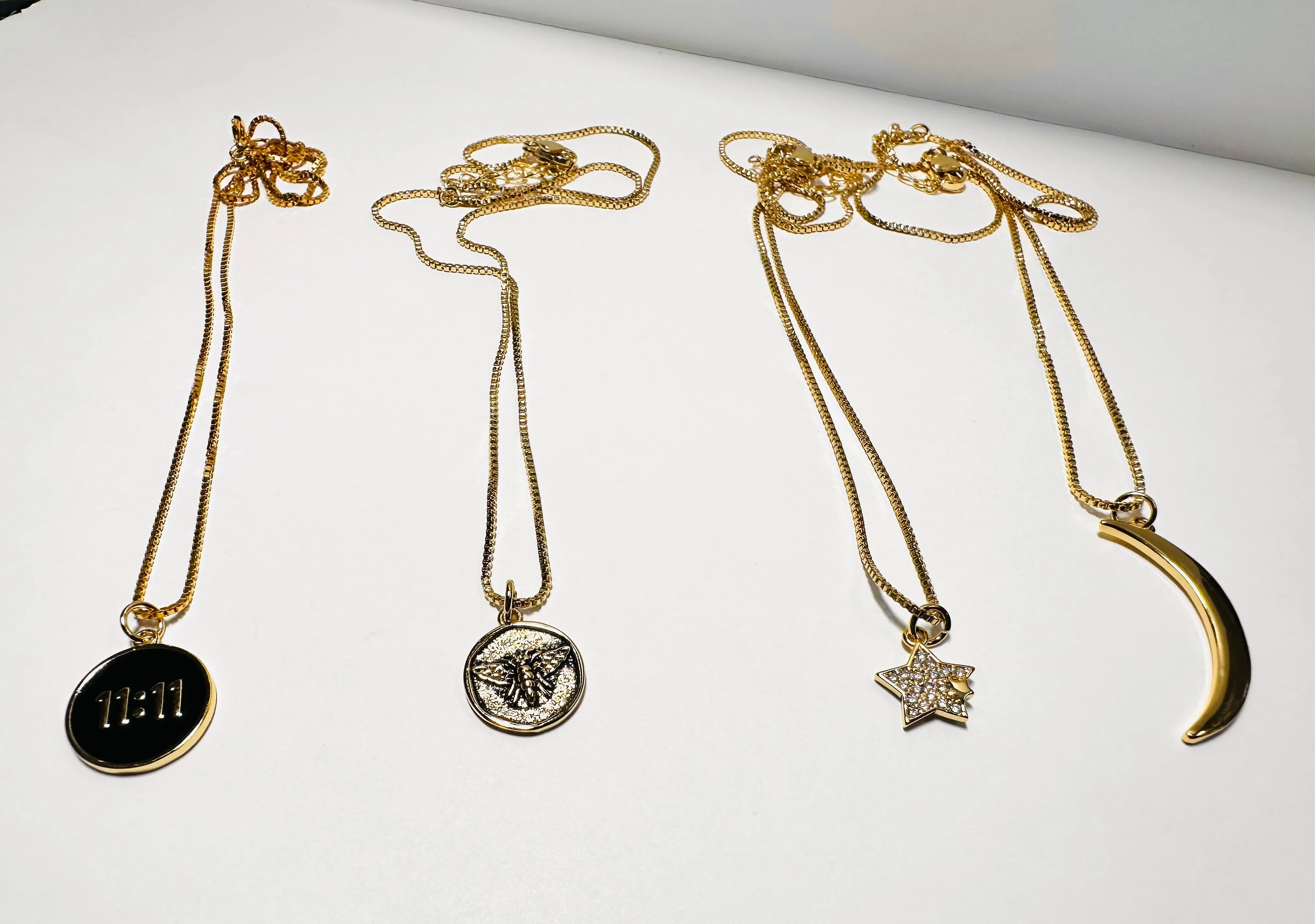 Golden Charm Necklaces