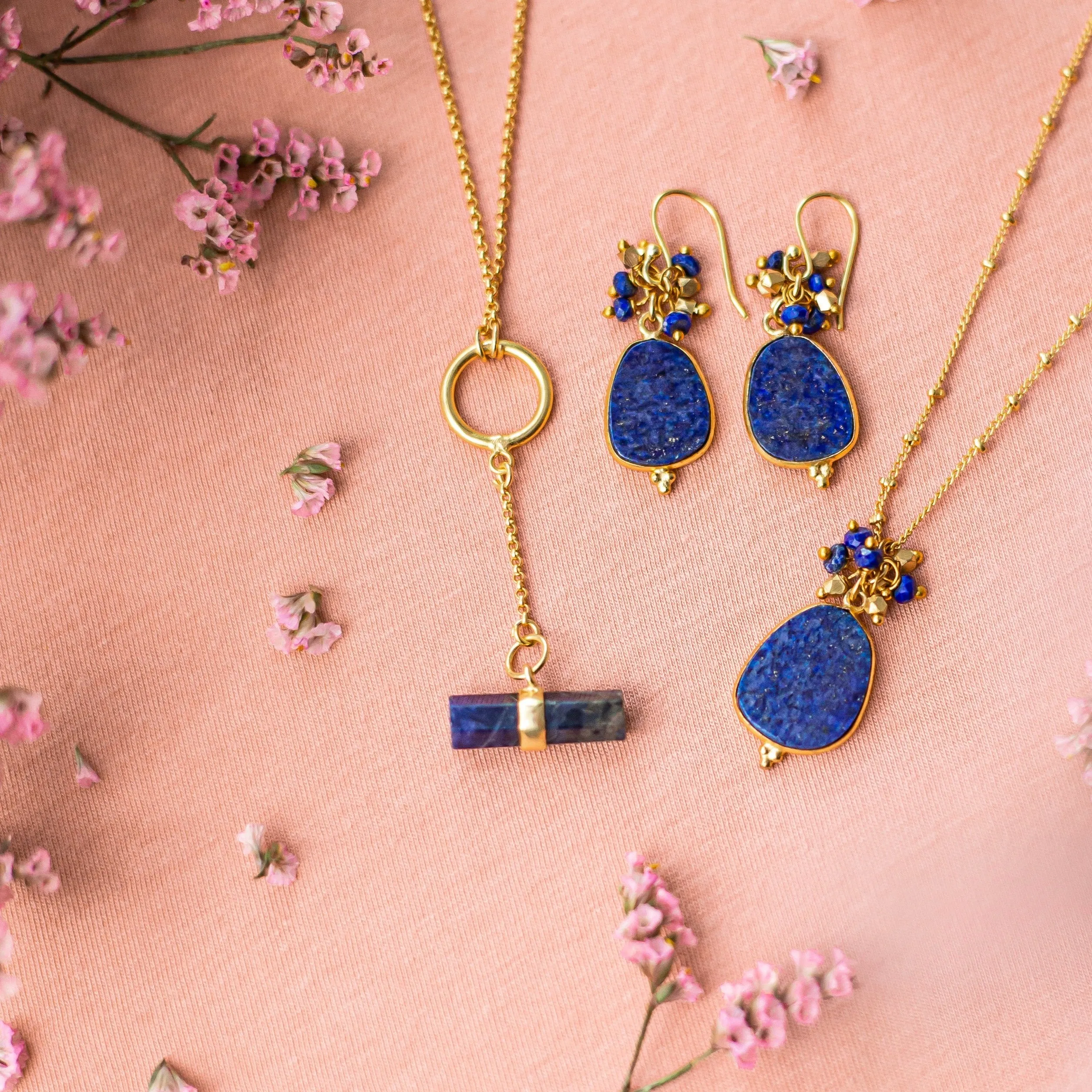 Greta Necklace Lapis Lazuli