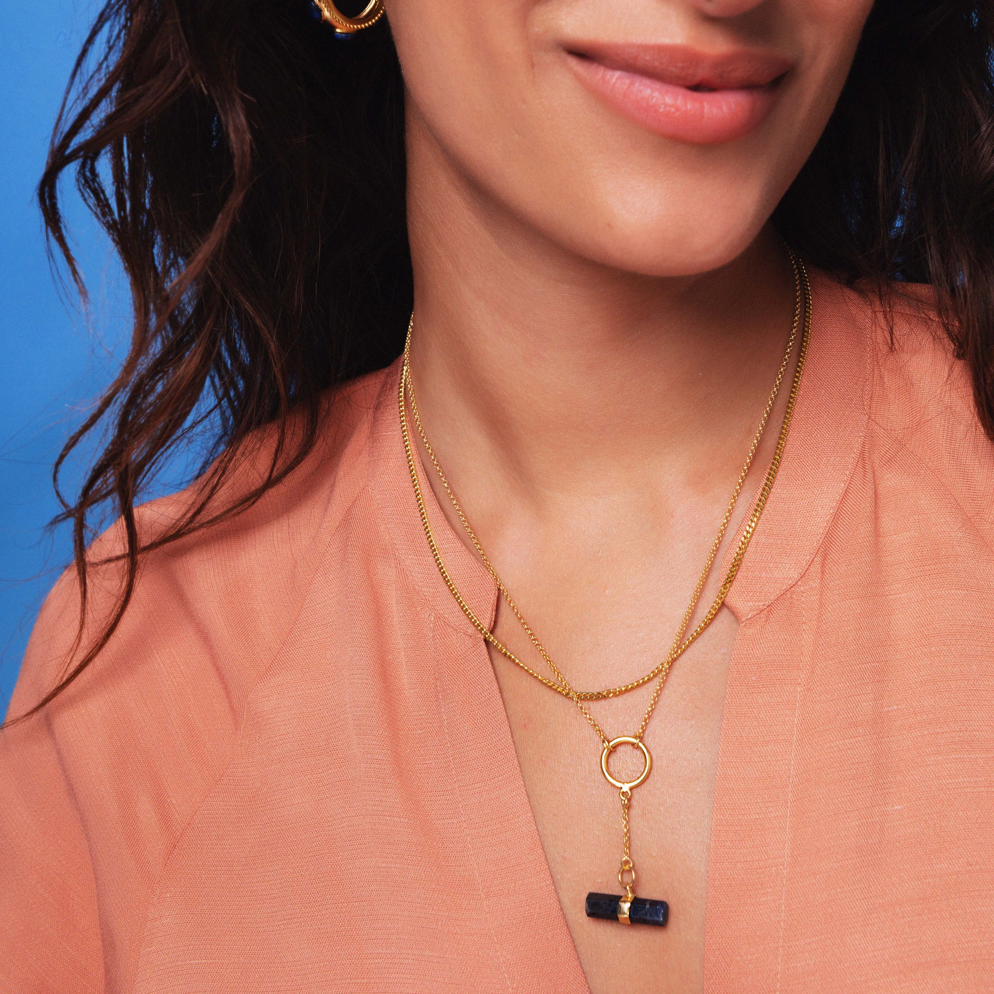 Greta Necklace Lapis Lazuli