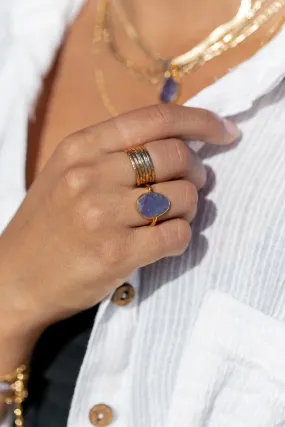 Hammered Gold Filled Stack Ring - Kaiko