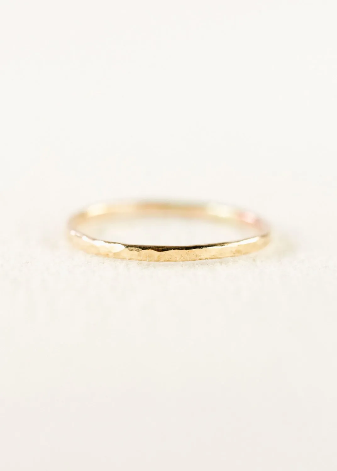 Hammered Gold Filled Stack Ring - Kaiko