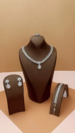 HARMONY Jewelry Set with Necklace, Bracelet, Drop Earrings, and Ring *Final Sale*