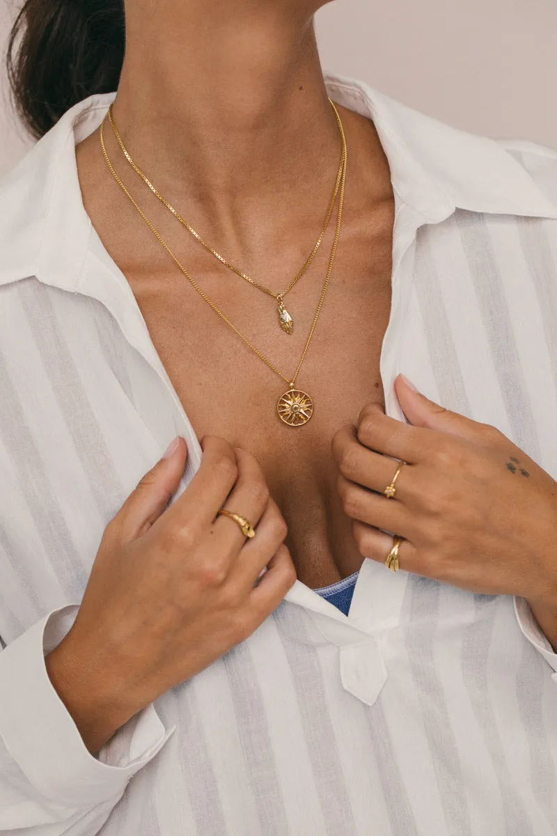 Ilios necklace gold plated