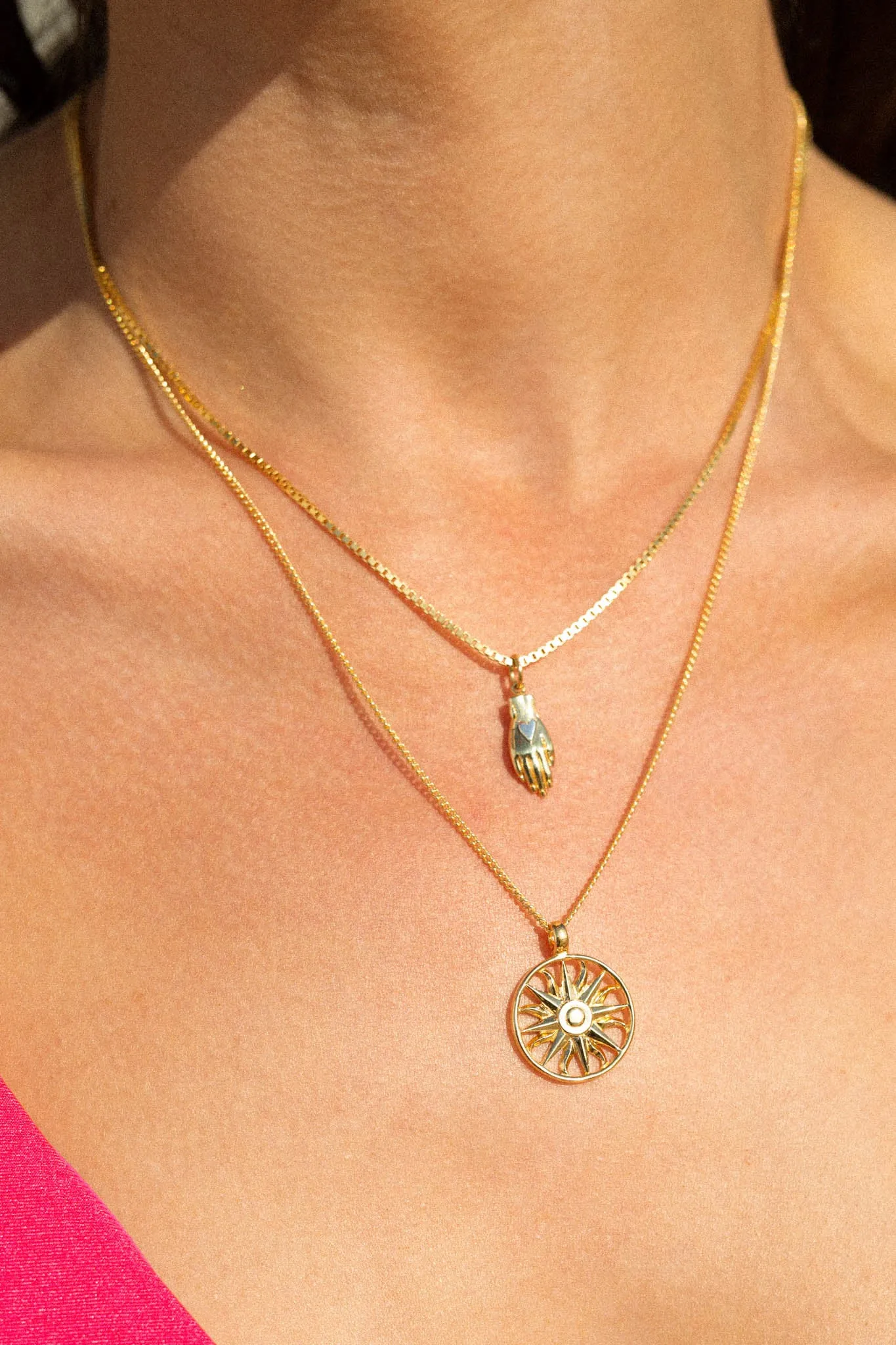 Ilios necklace gold plated