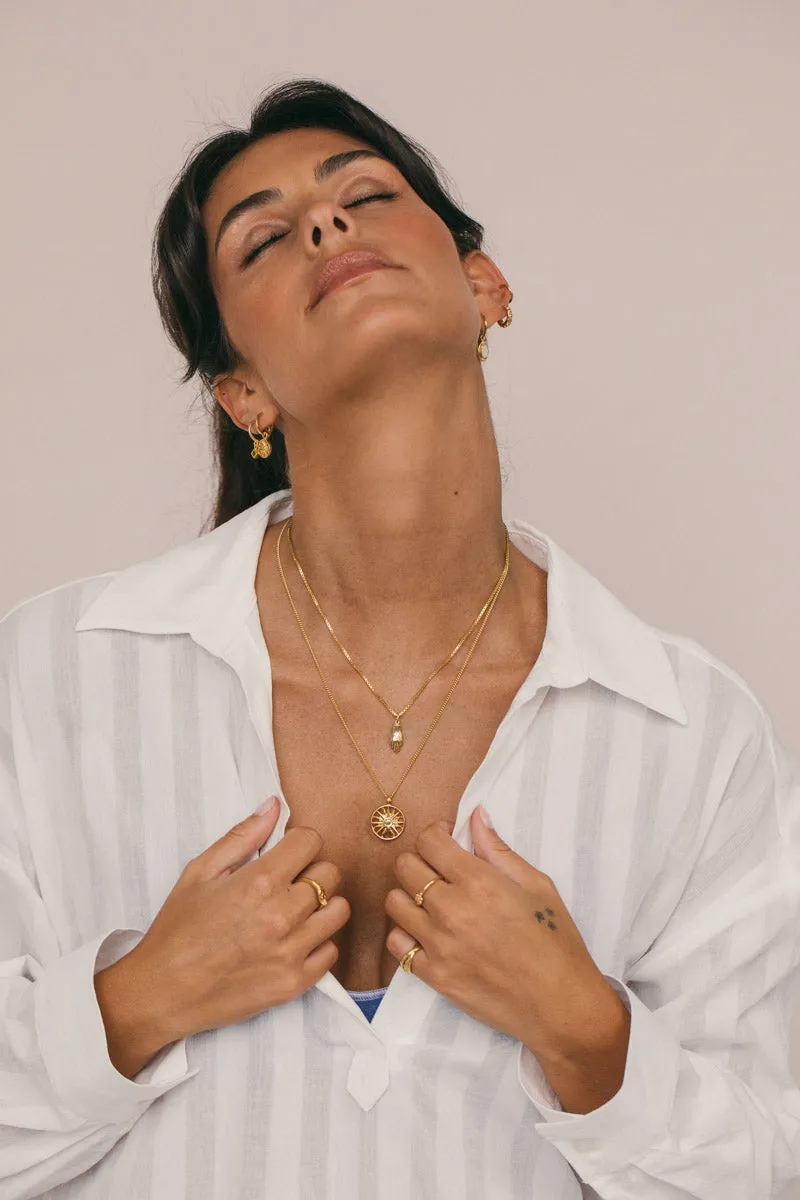 Ilios necklace gold plated