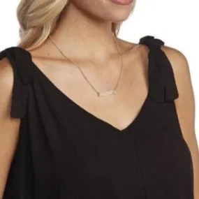 Initial Bar Necklace by Mud Pie