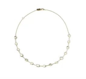 Ippolita 18k Yellow Gold Rock Candy 15 Stone Station Chain Necklace