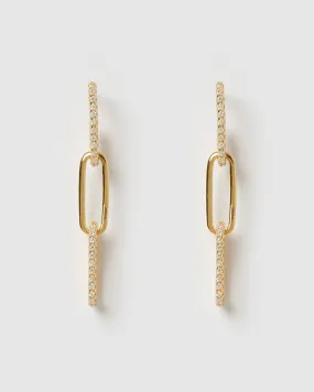 Izoa Louisa Link Drop Earrings