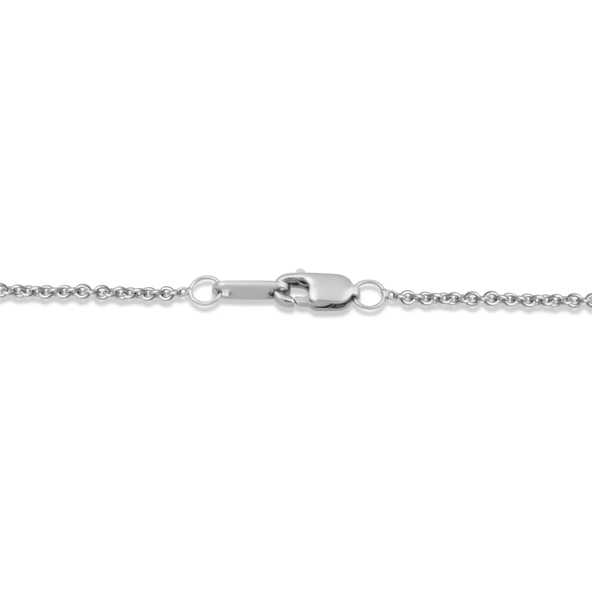 Jewelili  Sterling Silver and 10K Rose Gold With London Blue Topaz and 1/4 CTTW Diamonds Two Tone Infinity Teardrop Pendant Necklace