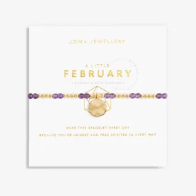 Joma Jewellery A Little February Birthstone Bracelet