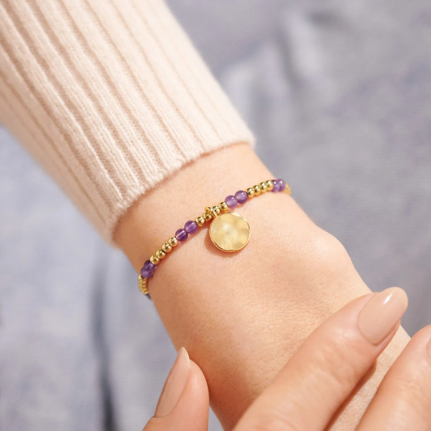 Joma Jewellery A Little February Birthstone Bracelet