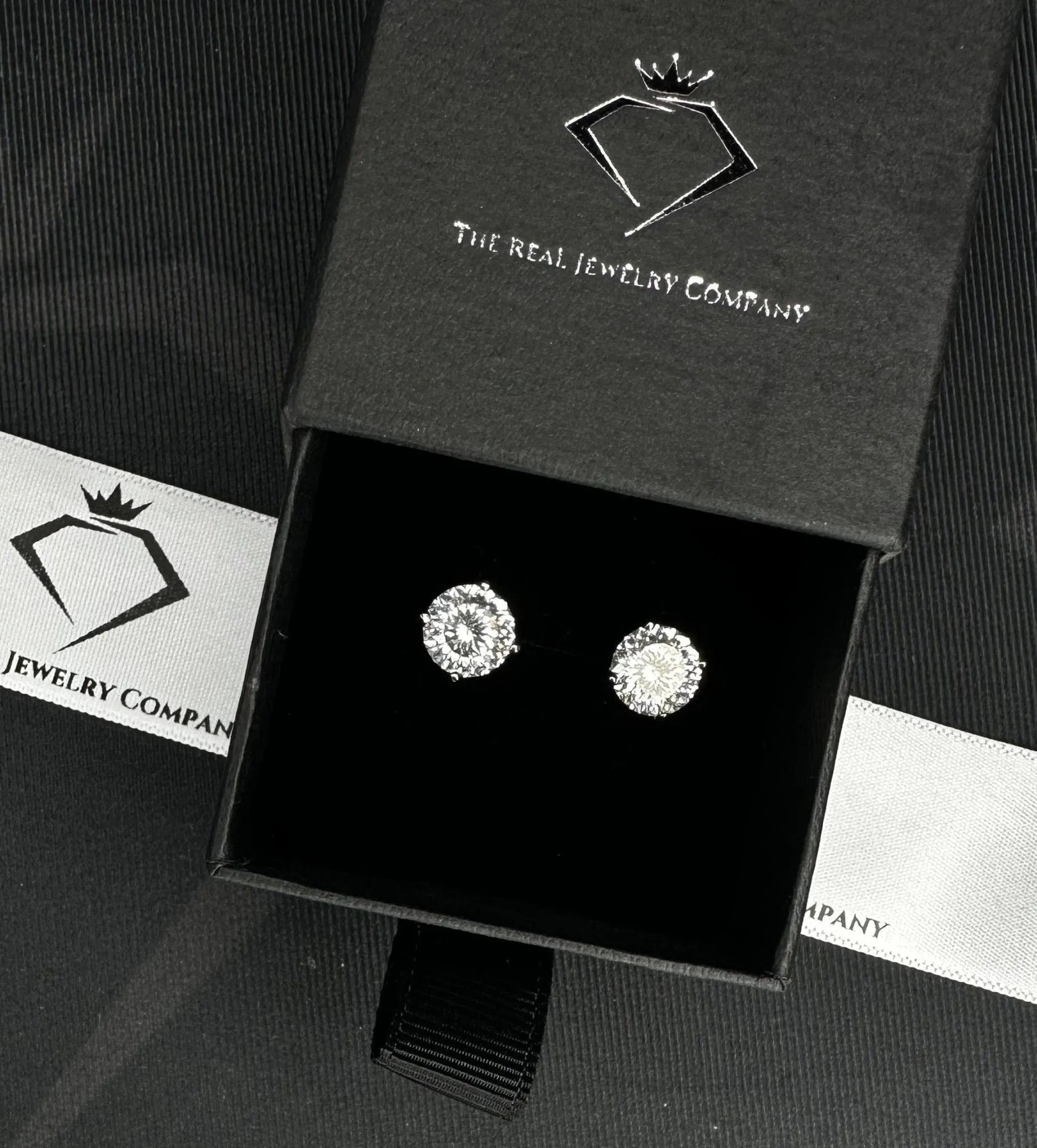 Kings Cut Moissanite Earrings