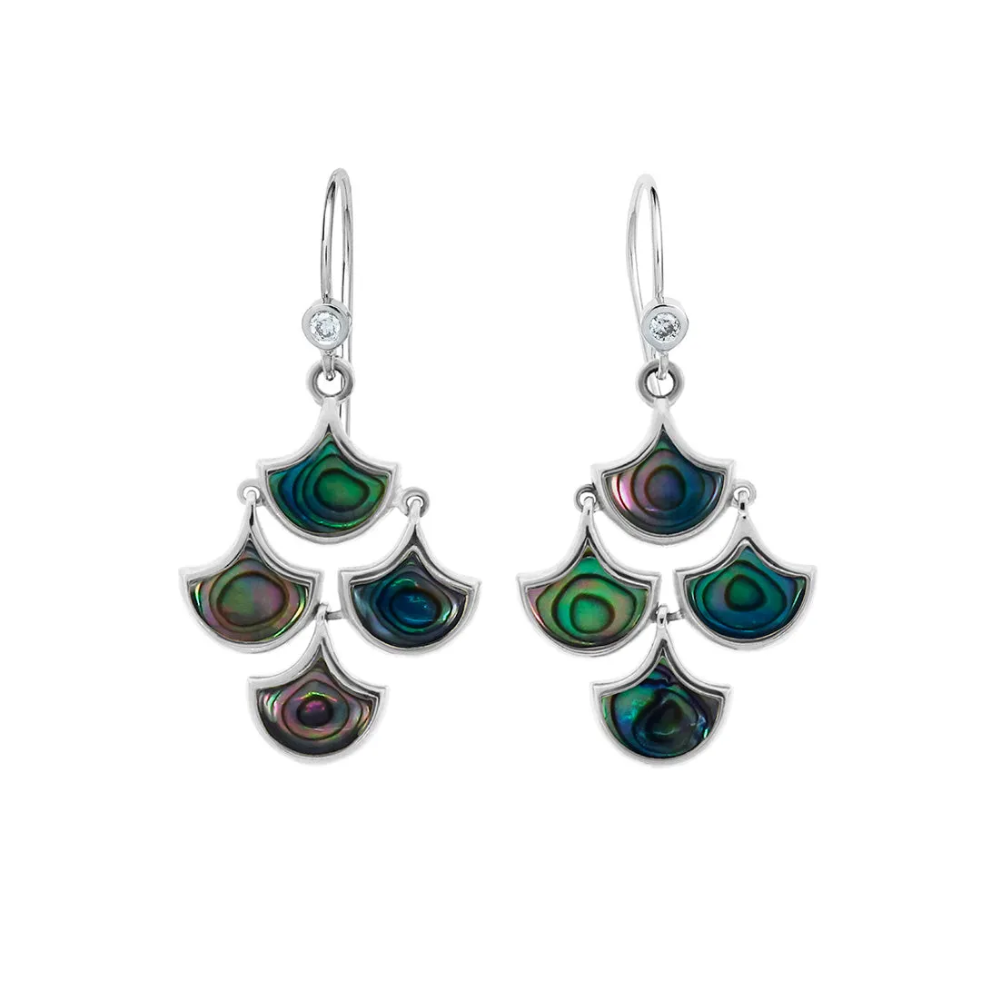 Koi Cascade Moving Mother of Pearl Earring Petite | Jan Leslie