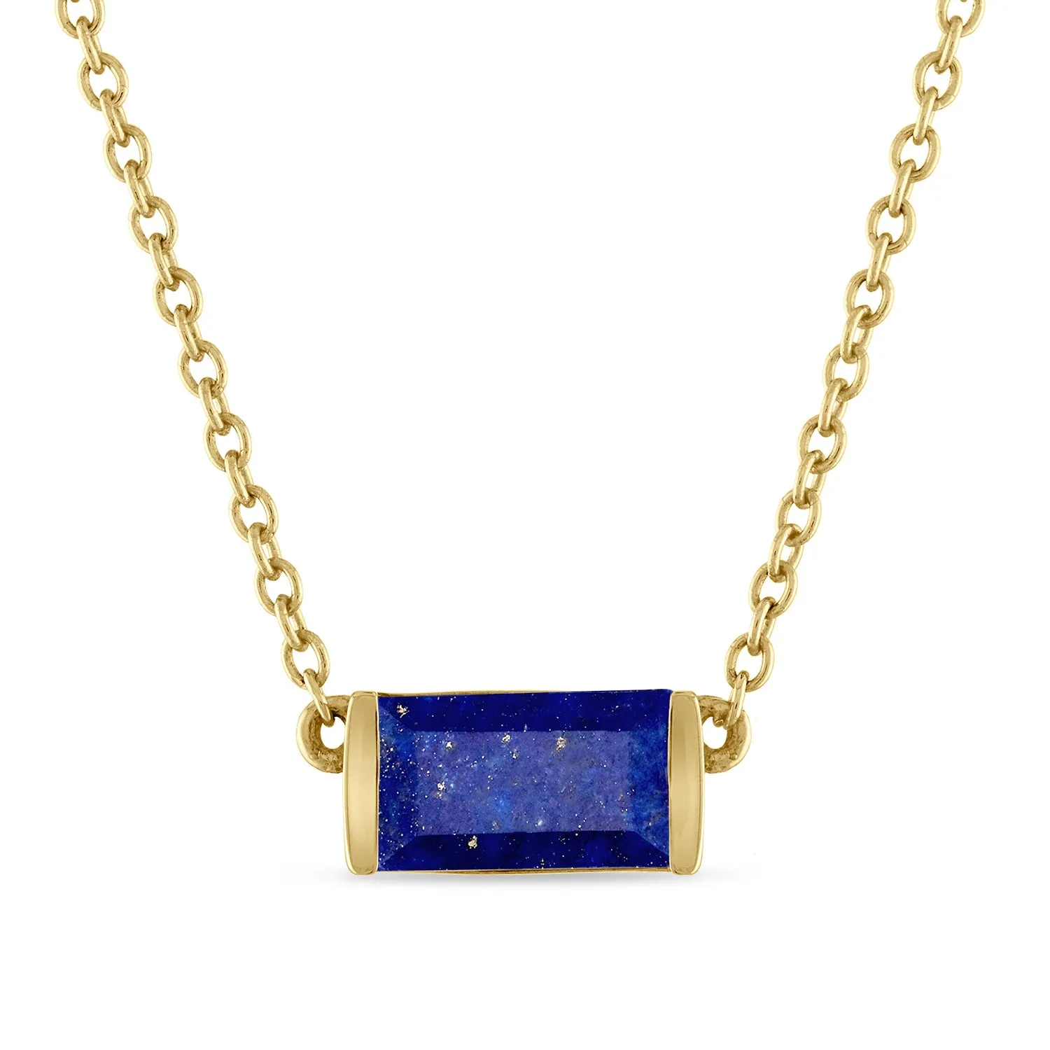 Lapis Bonbon Necklace, east-west