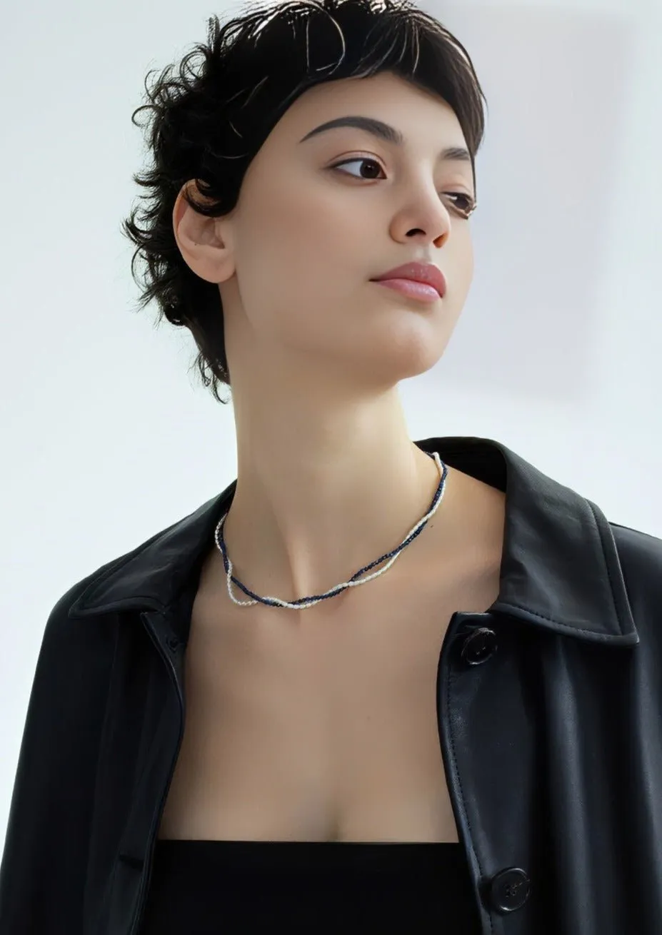 LAPIS LAZULI DOUBLE NECKLACE