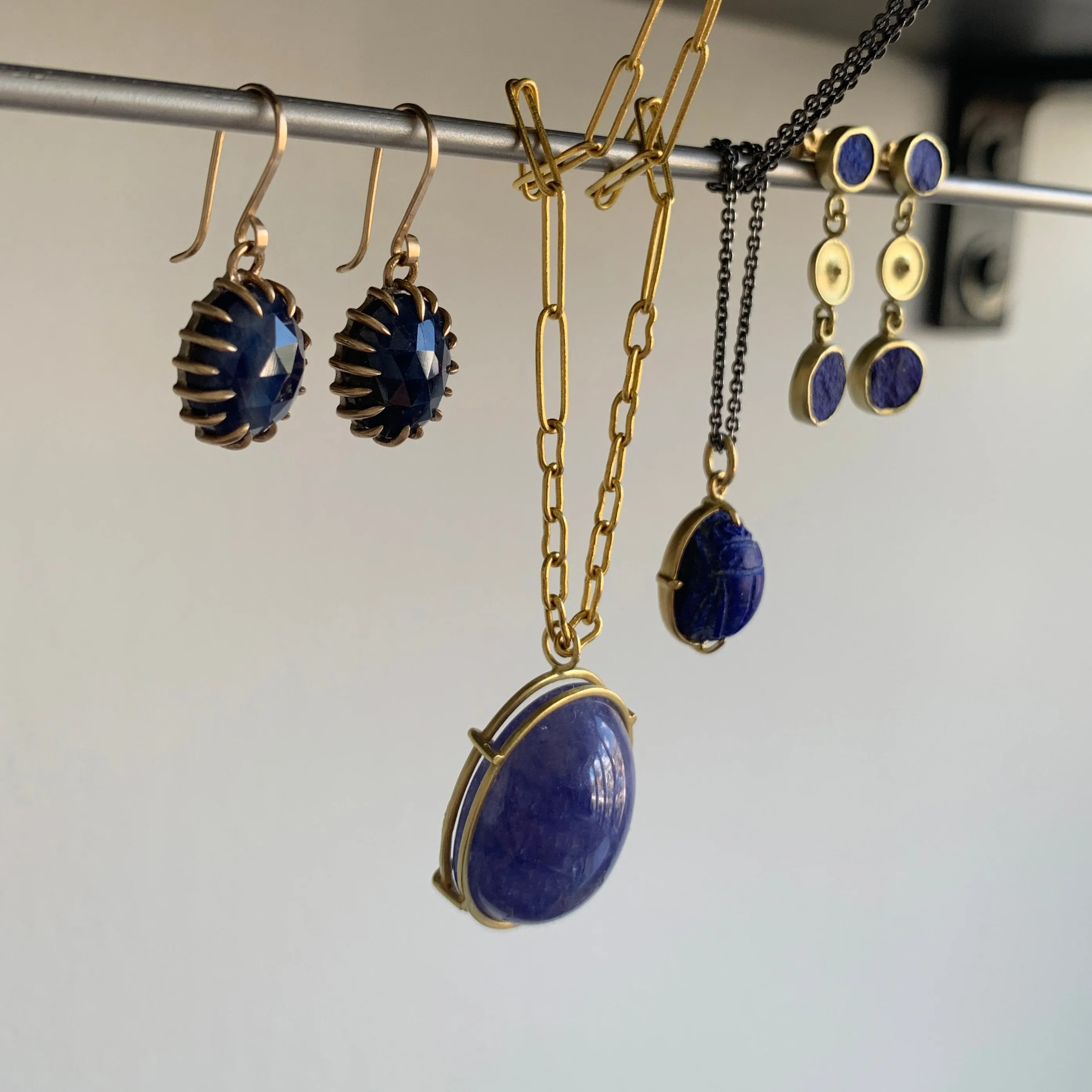 Lapis Scarab Pendant